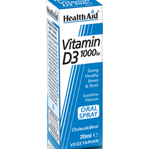 Vitamin D3 Spray 20ml box - Convenient daily supplement for bone health, teeth, and immune function. Get 1000iu in every spray.