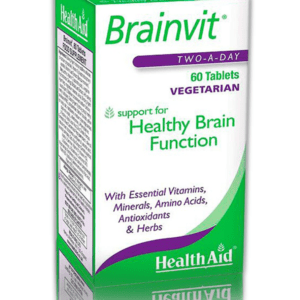 Brainvit 60 Tablets, a blend of vitamins, amino acids, and herbal extracts, support brain health and cognitive function. Ideal for students, professionals, and those seeking mental stamina.