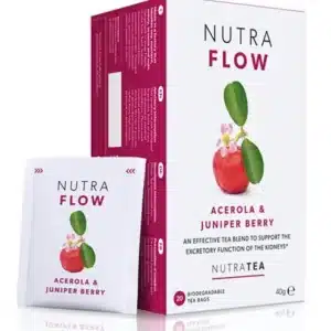 NUTRAFLOW 20 Tea Bags with Parsley, Horsetail, Yarrow, and Juniper Berry promote kidney function and support the body's defenses against bacteria for optimal urinary health.