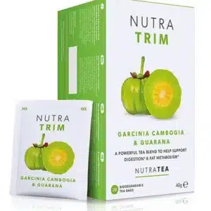 NUTRATRIM Tea Bags, infused with Green Tea, Cayenne Pepper, and Garcinia Cambogia, support weight control, metabolism, and digestion for a healthy, lean body.