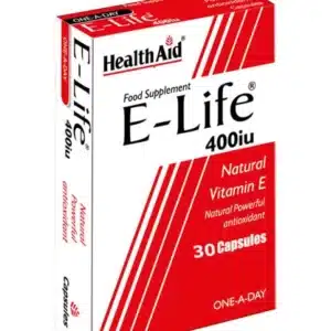 E-Life Capsules HealthAid Natural Form of Vitamin E