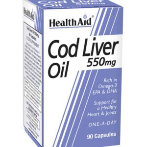 Cod Liver Oil 550mg (Vit A,D,E,EPA/DHA) 60 Capsules